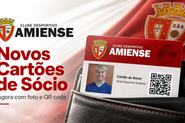 O Clube Desportivo Amiense renovou os cartões de sócio, que passam agora a incluir fotografia do associado e QR code, tornando a identificação mais simples, rápida e segura.